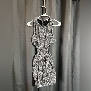 S | American Eagle AEO Flower Patterned Pants Dress With Pockets, Elastic Waist